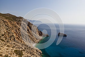 Coast at the Monastery Panagia Hozoviotissa