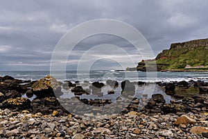 Coast near Giants Causeway in Northern Ireland