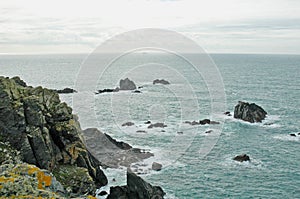 Coast near Lizard Point, The Lizard, Cornwall, England, UK