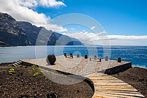 Coast near old lighthouse in Punta Teno, Tenerife, Canary island