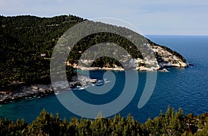 The coast near Vieste, Puglia, Italy photo