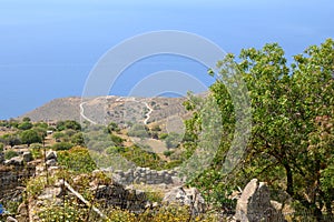 Coast of Nisyros island. Greece