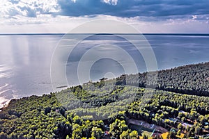 The coast of the Novosibirsk Ob reservoir