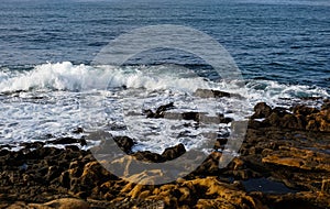 The coast of the ocean in Portugal