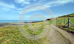 Coast path in North Devon