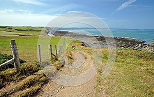 Coast path in North Devon