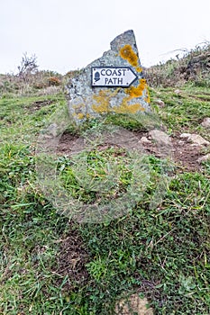 Coast path sign