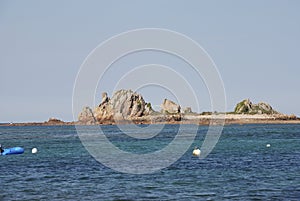 The coast at Plougrescant in Brittany