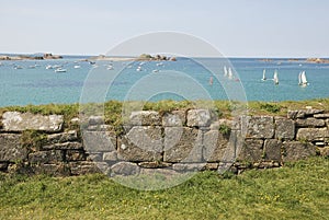 The coast at Plougrescant in Brittany
