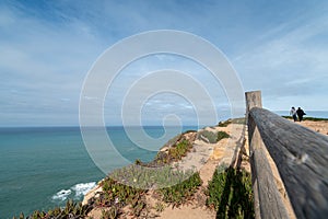 Coast of Portugal, Cape Cabo da Roca - the westernmost point of Europe. Picturesque rocks.