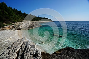 Coast in Premantura Pensinsula, Croatia photo
