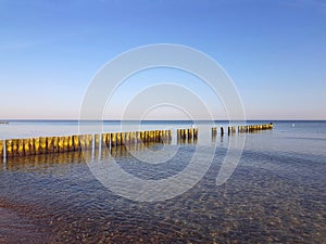 Coast protection at the baltic sea photo