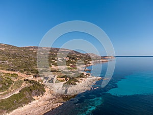 Coast of Revellata in Balagne region of Corsica