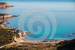 Coast of Revellata in Balagne region of Corsica