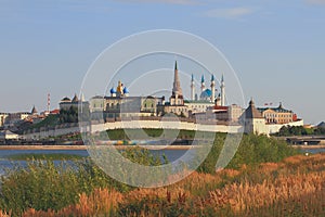 Coast, river, Kremlin. Kazan, Russia