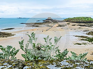 The coast Saint Malo in outflow