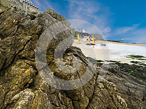 The coast Saint Malo in outflow