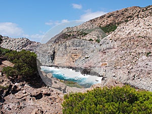 Coast, san pietro, sardinia, italy photo