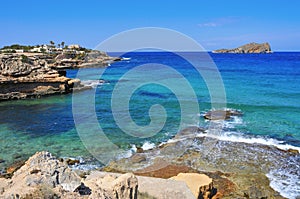 Coast of Sant Josep, in Ibiza Island, Spain photo