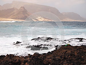 Coast of Sao Vicente, one of the islands in the Cape Verde archipelago