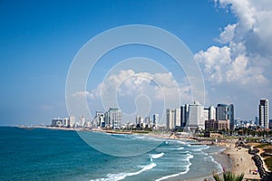 Coast see in Tel Aviv in Israel