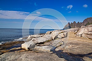 On the coast on Senja island,Norway