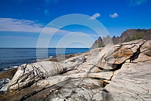 On the coast on Senja island,Norway