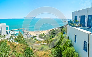 The coast of Sidi Bou Said