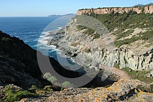 The coast of Sos Puppos and the beach of Cala de Moro