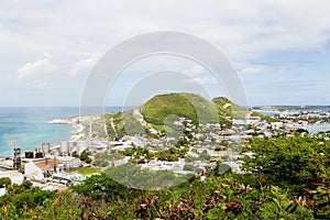 Coast of St Martin and Sugar Factory