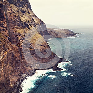 Coast of Tenerife near Punto Teno Lighthouse