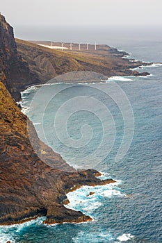 Coast of Tenerife near Punto Teno Lighthouse photo