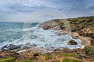 Coast of Town 1770 seen from Bustard Bay Lookout, Queensland, Australia