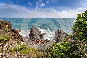 Coast of Town 1770 seen from Bustard Bay Lookout, Queensland, Australia