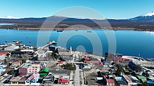 Coast Town Of Puerto Natales In Antartica Chile.