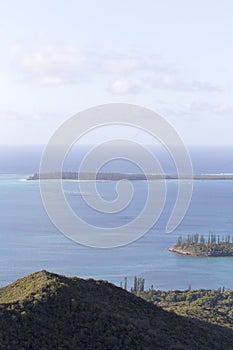 The coast view from ile des pins