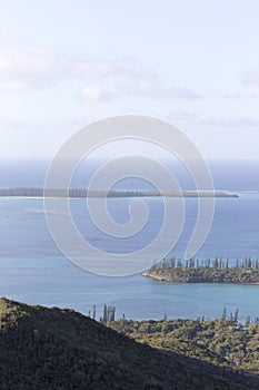 The coast view from ile des pins