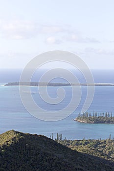 The coast view from ile des pins