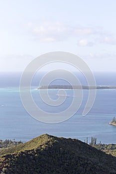 The coast view from ile des pins