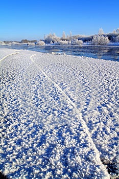 Coast winter river