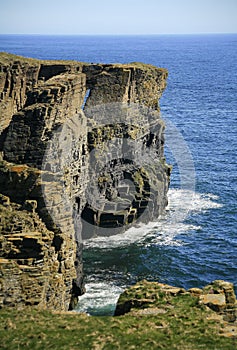 Coastal arch, near Wick, Caithness, Scotland, UK photo