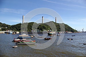 Coastal area of Hong Kong at Lamma Island.