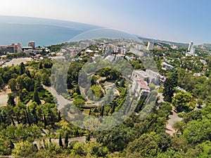 Coastal area with Yusupov Palace and Park, view