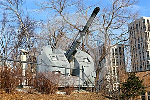 Coastal artillery gun