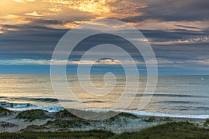 Coastal Background Sunrise over Atlantic Ocean NC