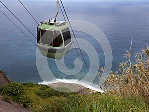 Coastal cablecar Madeira, Portugal photo