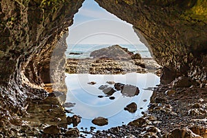 Coastal Cave at Low Tide