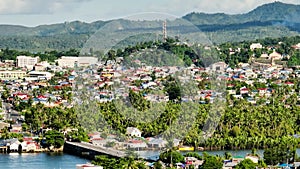 Coastal City of Surigao, Philippines. Mindanao.