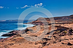 Coastal cliff landscape in Kalbarri National Park, Western Australia