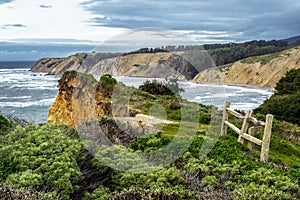 Coastal Cliff in Northern California photo